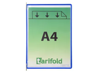 Zichtpaneel Tarifold A4 verticaal 230x343mm Blauw 10 stuks - 3