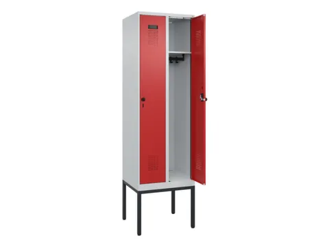 locker,HxBxD 2120x600x500mm,2vak,vak B 300mm,draaigrendel