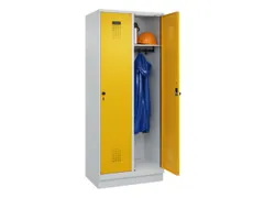 locker,HxBxD 1950x800x500mm,2vak,vak B 400mm,draaigrendel,sokkel