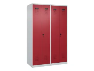 locker voor scheiding van kleding,HxBxD 1850x1200x500mm,4vak - 2