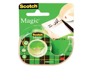 Plakband Scotch Magic 810 19mmx7.5m onzichtbaar + plakbandhouder - 1