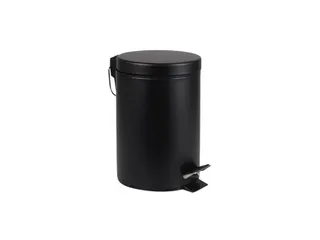 Afvalbak BRASQ pedaalemmer 3 liter zwart rvs - 2