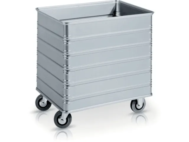 aluminium bakwagen,laadvl. LxB 700x560mm,230l,HxLxB 760x740x600mm