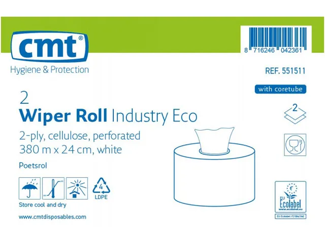 Poetsrol Industrie Geperforeerd Eco Cel 2-laags 2 Rol