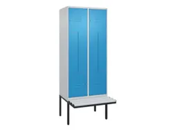 Z-garderobekast,HxBxD 2120x800x815mm,4vak,vak B 400mm,cil.-slot