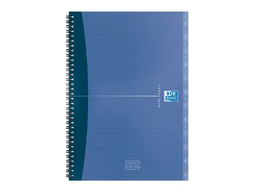 Adresboek Oxford Essentials A5 72vel dubbelspiraal assorti
