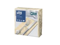 Tork 470314 Dinnerservet Zand 1/8 vouw 38x39cm 2-laags 12x100st