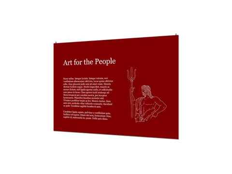 Indoor Wandpaneel Basic met eigen print 70x100cm KAPA 5mm