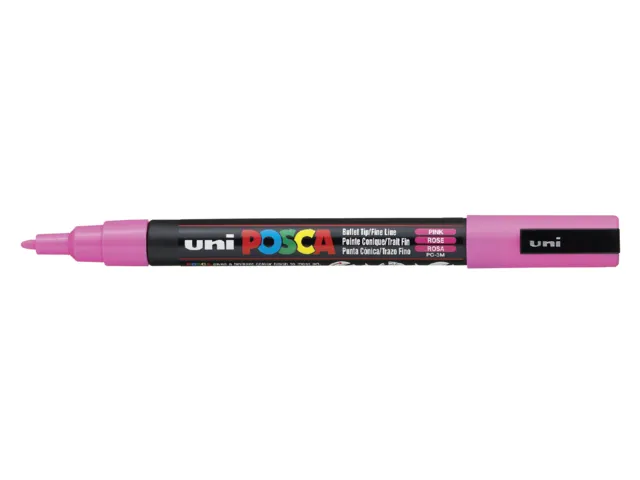 Verfstift Posca PC3M Fijne punt 0,9-1,3mm Roze