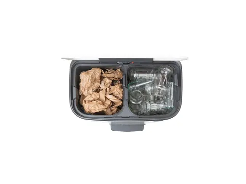 Afvalbak Bo Pedaalemmer Wit 2x30 Liter