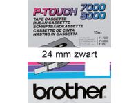 Labeltape Brother P-touch TX-251 24mm zwart op wit
