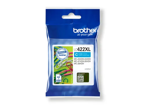 Inktcartridge Brother LC-422XLC blauw