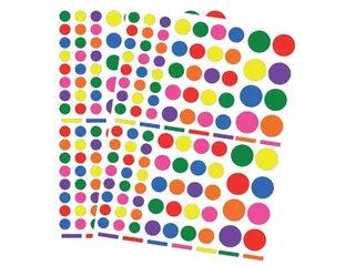 Verwijderbare Stickers Cirkel 624 Stuks Assorti - 2