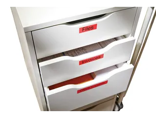 Labeltape Dymo 40917 D1 S720720 9mmx7m zwart op rood - 9