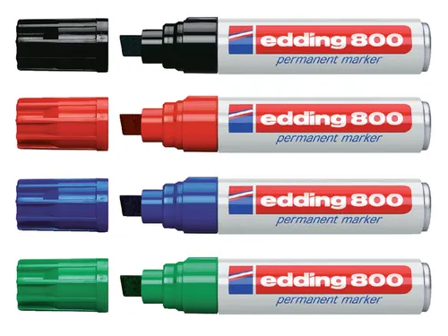 Viltstift edding 800 schuin rood 4-12mm