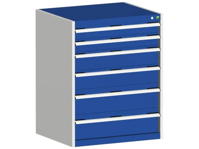 ladekast HxBxD 1000x800x525mm 6laden romp RAL7035 front RAL5010