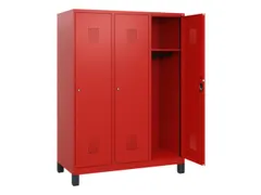 schoollocker,HxBxD 1630x1200x500mm,3vak,vak B 400mm,cil.-slot,voeten