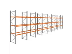 palletstelling,basis+8xaanbouw,HxBxD 3990x17425x1100mm,vakl. 3000kg