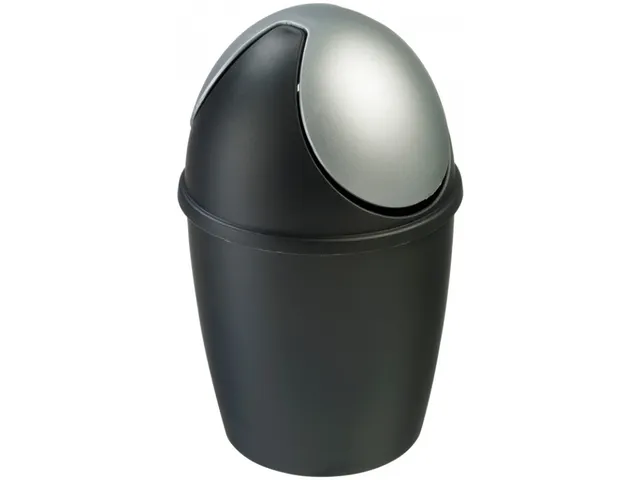 Tafelafvalbakje Tiglio 2 Liter zwart zilver