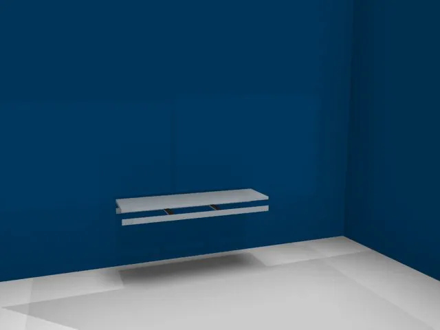 tablette,p. rayonnage grande largeur,lxP 2000x600mm