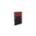 baliepaneel,v. bureau,aanbouw links,B 800mm,CC-zwart,BN4011-rood