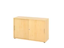schuifdeurkast,HxBxD 748x1200x400mm,1xhouten vloer,2ordnerhoogte