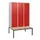 locker met bank,HxBxD 1950x1200x815mm,3vak,vak B 400mm,draaigrendel