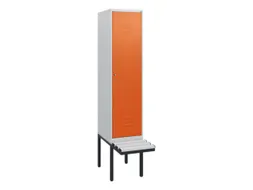 locker met bank,HxBxD 1950x400x815mm,1vak,vak B 400mm,cil.-slot
