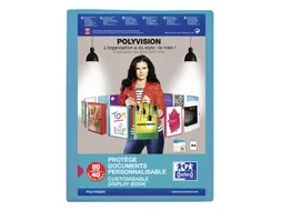 Showalbum Oxford Polyvision A4 40 Tassen PP blauw
