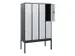 dubbeldekse locker,HxBxD 1950x1200x500mm,4x2vak.,vak B 300mm,cil.-slot