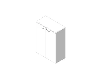 Kantoorkast Romp Aluminium Front Wit bxdxh 900x450x1232mm - 1