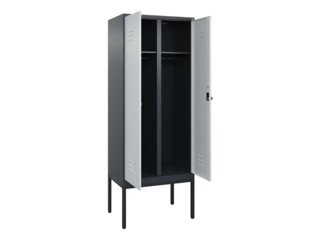 locker voor scheiding van kleding,HxBxD 2120x800x500mm,2vak