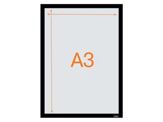 Infokader Nobo zelfklevend A3 zwart 2 stuks - 7