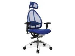 Topstar Bureaustoel Open Base + Art OPEN ART 10 Hoofdsteun Blauw
