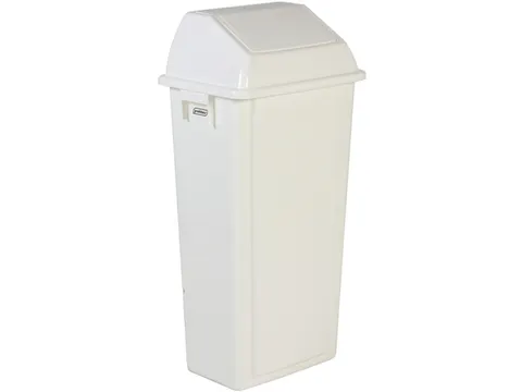afvalbak,80l,HxBxD 917x460x333mm,wandmontage,romp PP wit