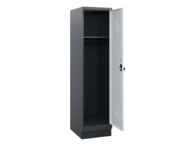 schoollocker,HxBxD 1630x400x500mm,1vak,vak B 400mm,draaigrendel,sokkel