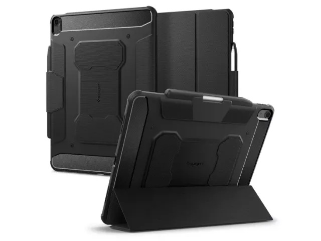 Spigen Rugged Armor iPad Air 2024 13 inch hoesje zwart