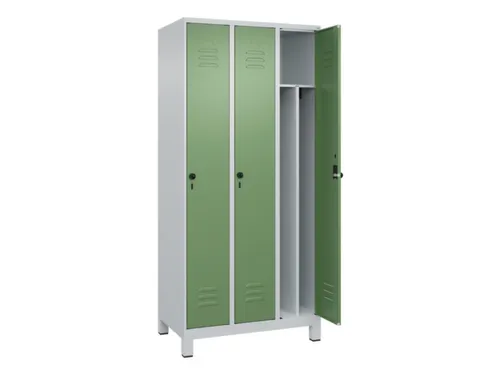 locker voor scheiding van kleding,HxBxD 1950x900x500mm,3vak