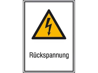 waarschuwings-combibord,v. binnen/buiten,Externe spanning,PVC - 1