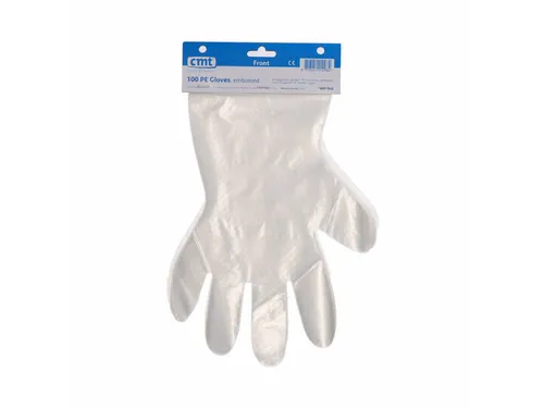 Pe Handschoenen Transparant Geruwd 30cm 20micron doos 5000 stuks