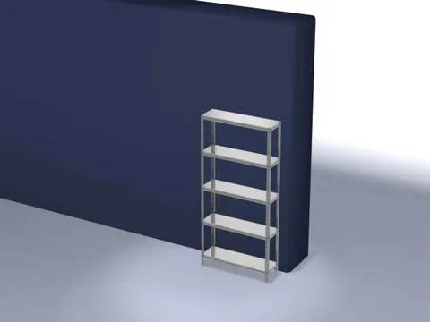 magazijnstelling,grondveld,HxBxD 2000x1000x300mm,vaklast 200kg