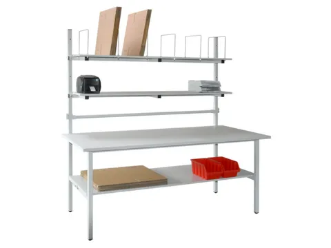 complete paktafel,HxBxD 850x1600x900mm,blad lichtgrijs