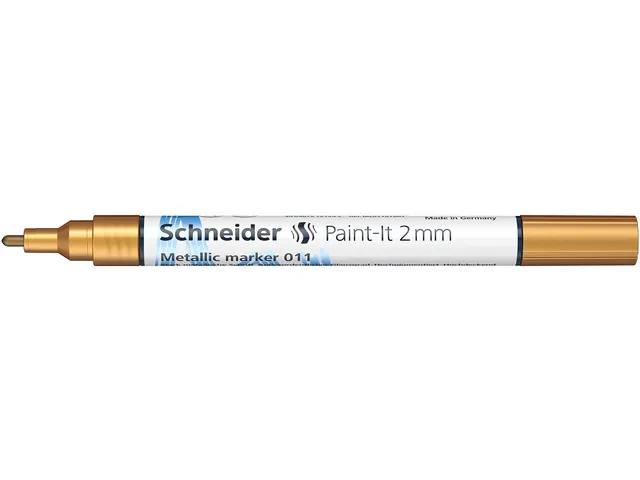 Metallic marker Schneider Paint-It 011 2mm goud metallic
