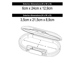 Draagbare kluis MasterLock Safe space met combinatieslot en kabel wit - 5