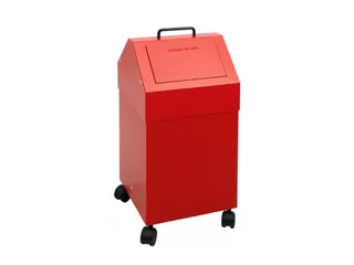 Afvalverzamelaar Vuurremmend 1X45 Liter 710X330X310Mm Rood - 4