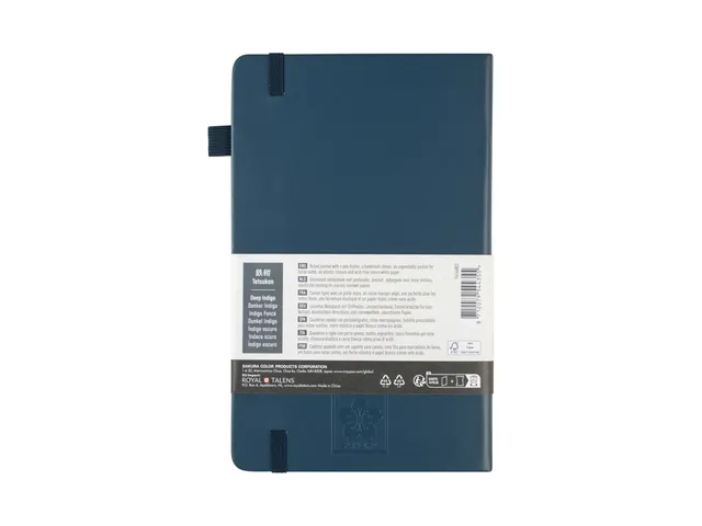 Notitieboek Sakura hard cover large lijn deep indigo 130x210mm