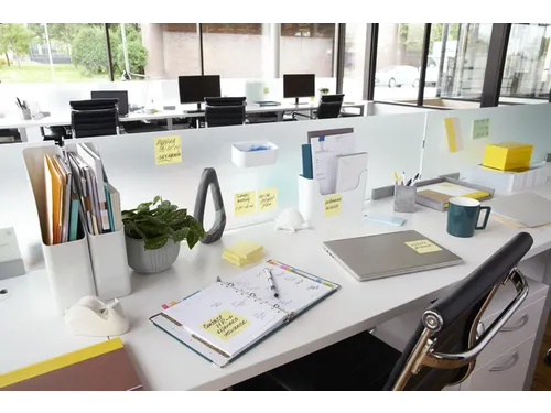 Memoblok Post-it Z-Note R350 76x127mm geel 12 stuks