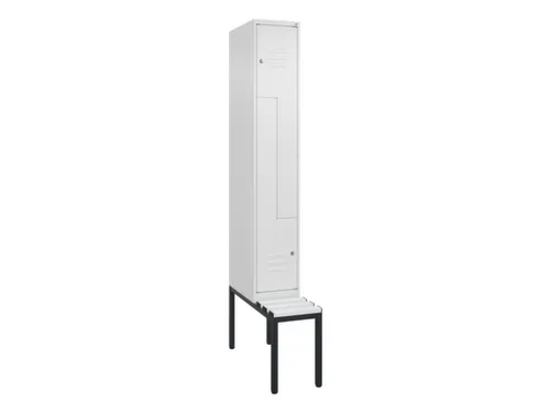 Z-garderobekast,HxBxD 2120x300x815mm,2vak,vak B 300mm,cil.-slot