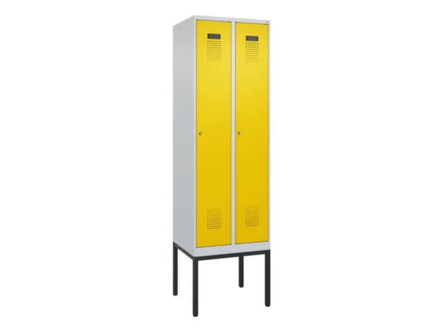 armoire vestiaire noir et blanc,HxlxP 2120x600x500mm,2compart.