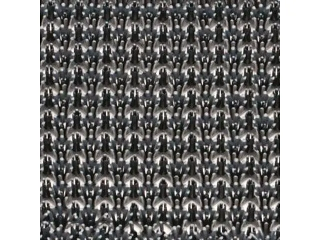 Schoonloopmat Grof Vuil Ldpe 57x86 Lichtgrijs